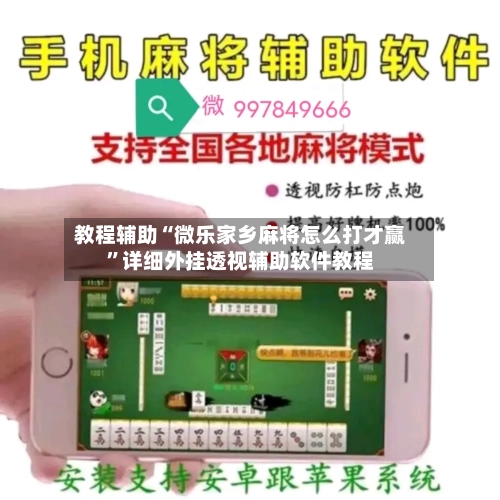 教程辅助“微乐家乡麻将怎么打才赢”详细外挂透视辅助软件教程-第3张图片