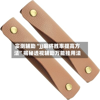 实测辅助“JJ麻将胜率提高方法”揭秘透视辅助万能挂用法-第1张图片