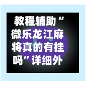 教程辅助“微乐龙江麻将真的有挂吗	”详细外挂透视辅助软件教程-第3张图片