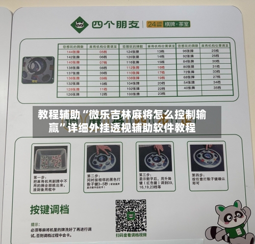 教程辅助“微乐吉林麻将怎么控制输赢	”详细外挂透视辅助软件教程-第1张图片