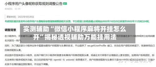 实测辅助“微信小程序麻将开挂怎么开”揭秘透视辅助万能挂用法-第3张图片