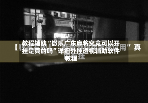 教程辅助“微乐广东麻将究竟可以开挂是真的吗”详细外挂透视辅助软件教程-第2张图片