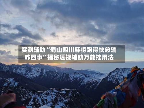 实测辅助“蜀山四川麻将跑得快总输咋回事	”揭秘透视辅助万能挂用法-第1张图片