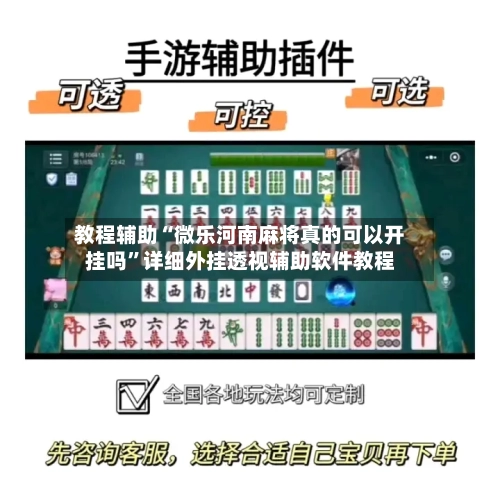 教程辅助“微乐河南麻将真的可以开挂吗”详细外挂透视辅助软件教程-第2张图片