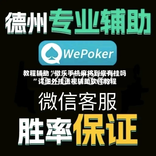 教程辅助“微乐手机麻将到底有挂吗”详细外挂透视辅助软件教程-第3张图片