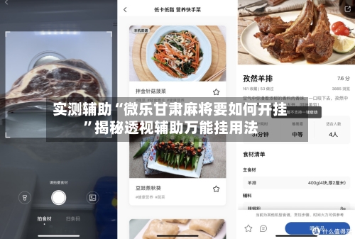 实测辅助“微乐甘肃麻将要如何开挂”揭秘透视辅助万能挂用法-第1张图片