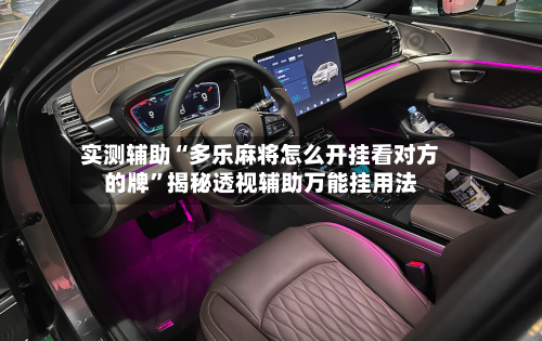 实测辅助“多乐麻将怎么开挂看对方的牌	”揭秘透视辅助万能挂用法-第1张图片