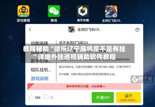 教程辅助“微乐辽宁麻将是不是有挂	”详细外挂透视辅助软件教程-第3张图片