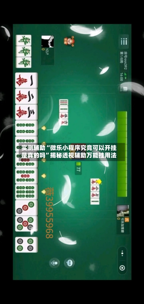 实测辅助“微乐小程序究竟可以开挂是真的吗”揭秘透视辅助万能挂用法-第1张图片