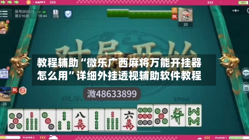 教程辅助“微乐广西麻将万能开挂器怎么用	”详细外挂透视辅助软件教程-第1张图片