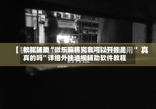 教程辅助“微乐麻将究竟可以开挂是真的吗”详细外挂透视辅助软件教程-第3张图片