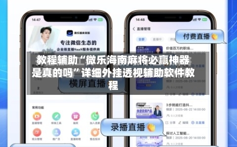 教程辅助“微乐海南麻将必赢神器是真的吗”详细外挂透视辅助软件教程-第1张图片