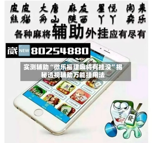实测辅助“微乐福建麻将有挂没”揭秘透视辅助万能挂用法-第3张图片