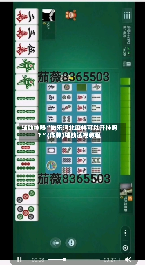 辅助神器“微乐河北麻将可以开挂吗? ”(作弊)辅助透视教程-第3张图片